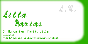 lilla marias business card